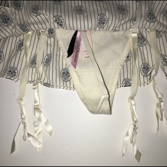 NWT VS Vintage Sexy Little Things Skirted Thong Garter - Picture 4 of 6